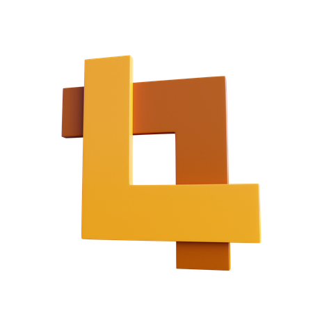 Crop Tool  3D Icon