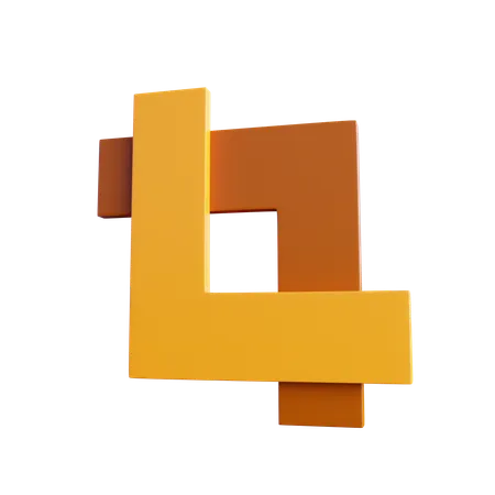 Crop Tool  3D Icon