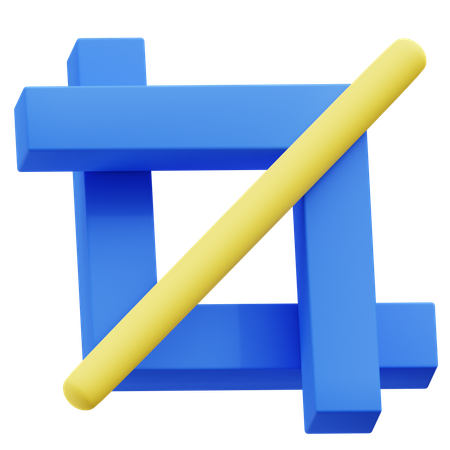 Crop Tool  3D Icon