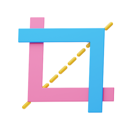 Crop Tool  3D Icon