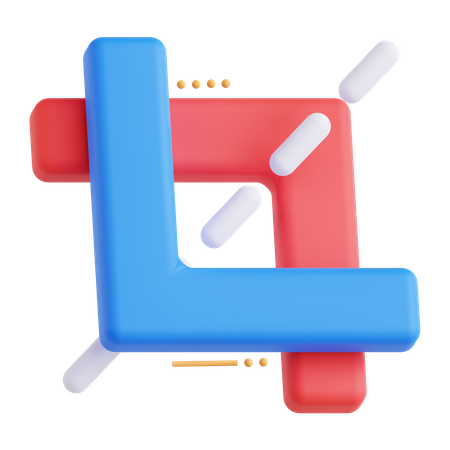 Crop Tool  3D Icon