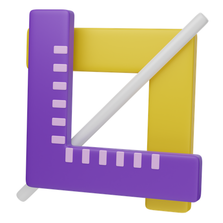 Crop Tool  3D Icon