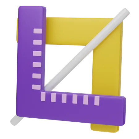 Crop Tool  3D Icon