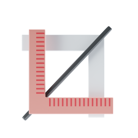 Crop Tool  3D Icon