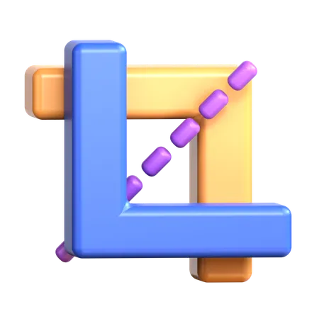 Crop Tool  3D Icon