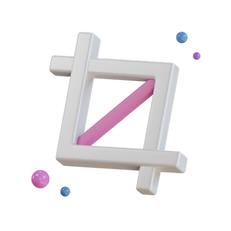 Crop Tool  3D Icon