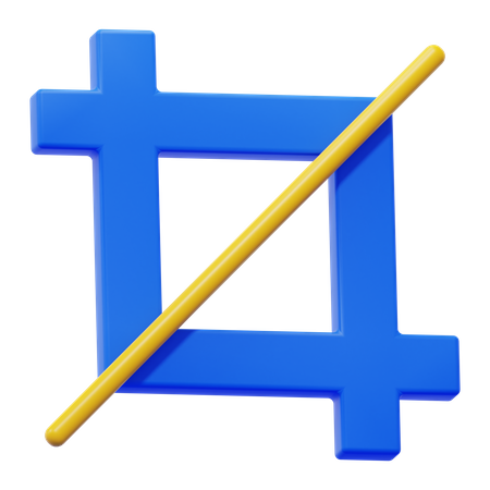 Crop Tool  3D Icon