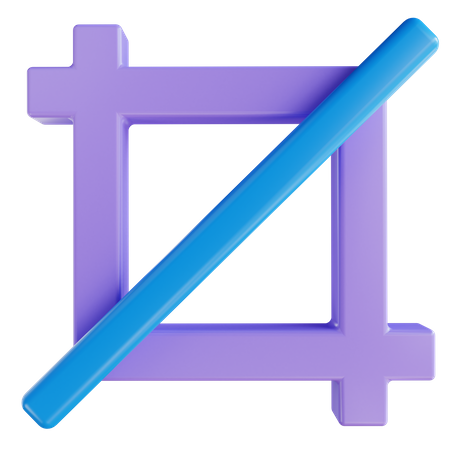 Crop Tool  3D Icon