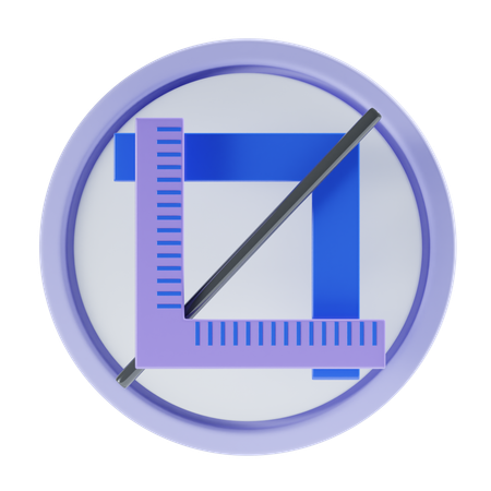 Crop Tool  3D Icon