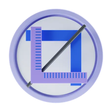 Crop Tool  3D Icon