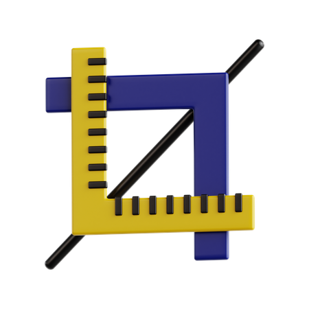 Crop Tool  3D Icon