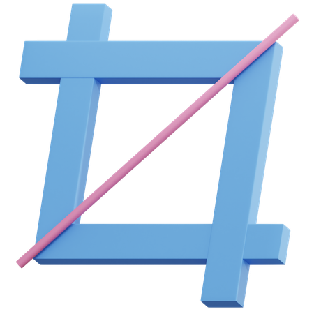 Crop Tool  3D Icon