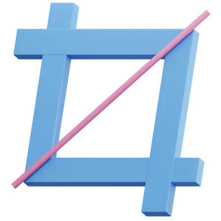 Crop Tool  3D Icon