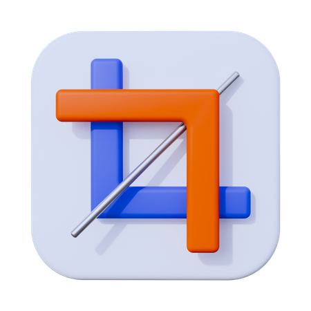 Crop Tool  3D Icon