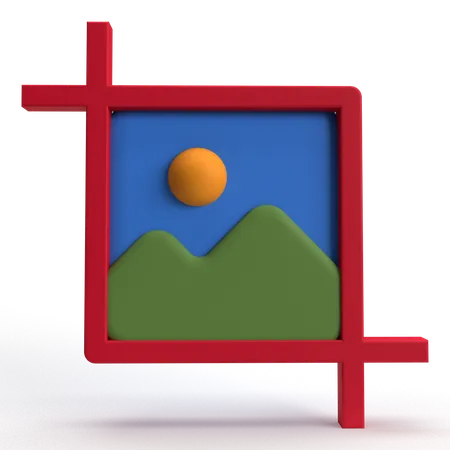 Crop Tool  3D Icon