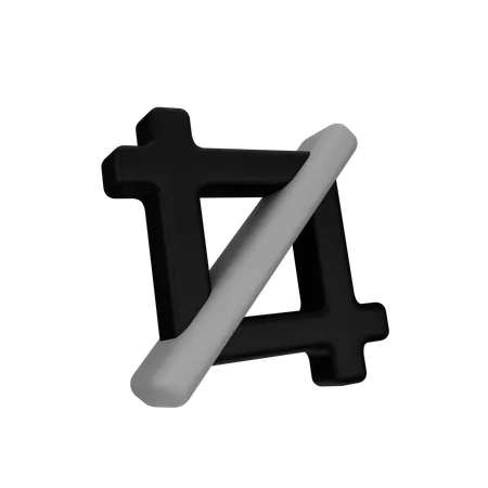 Crop Tool  3D Icon