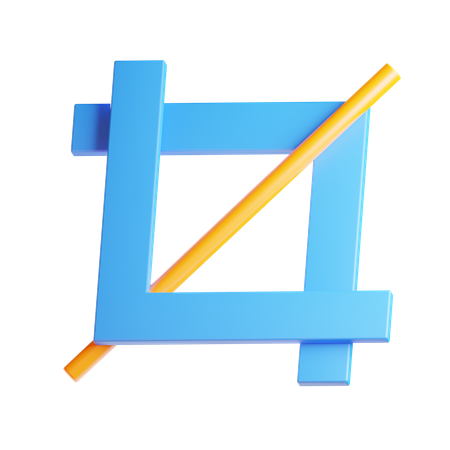 Crop Tool  3D Icon