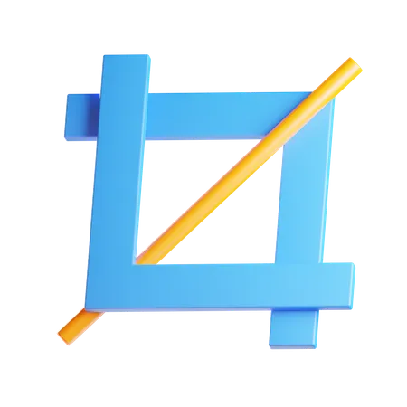 Crop Tool  3D Icon