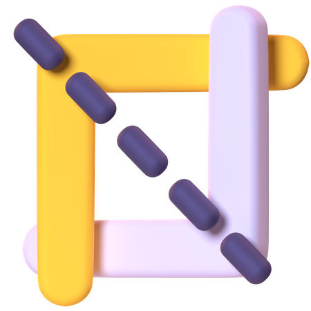 Crop Tool  3D Icon