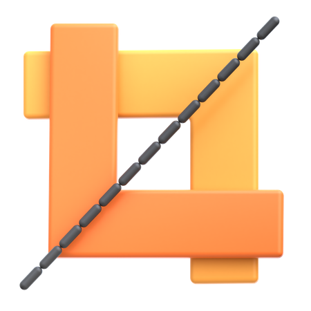 Crop Tool  3D Icon