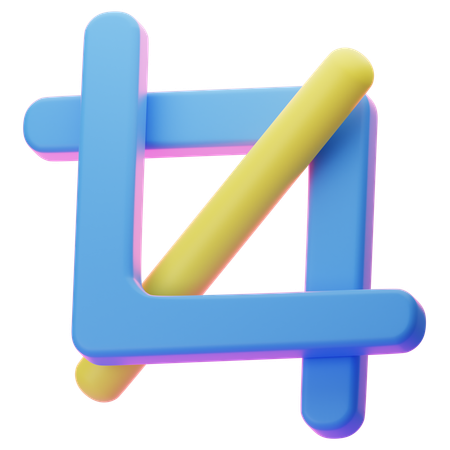 Crop Tool  3D Icon