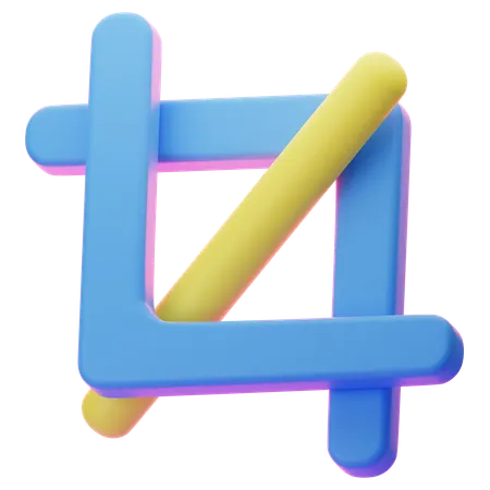 Crop Tool  3D Icon