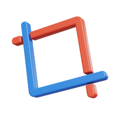 Crop Tool  3D Icon