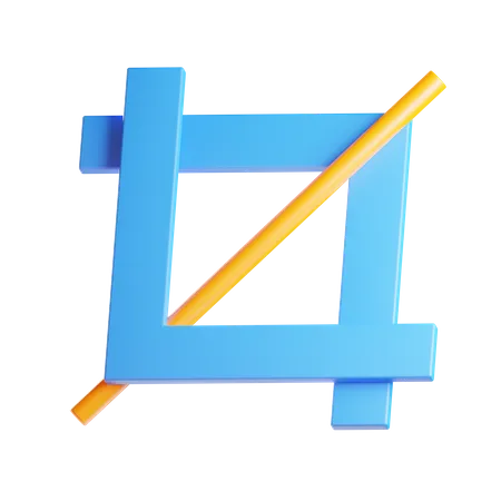 Crop Tool  3D Icon