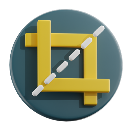 Crop Tool  3D Icon