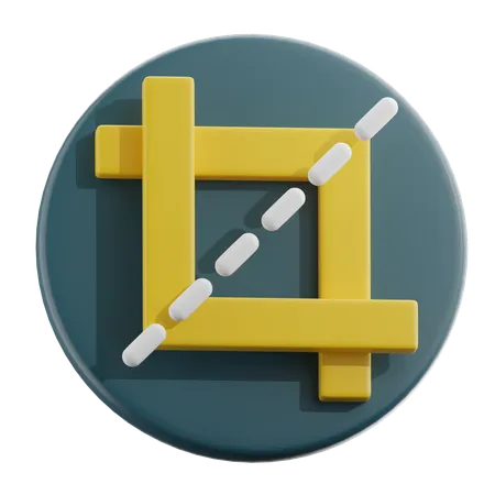 Crop Tool  3D Icon