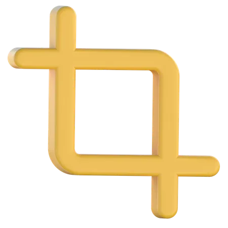 Crop Tool  3D Icon