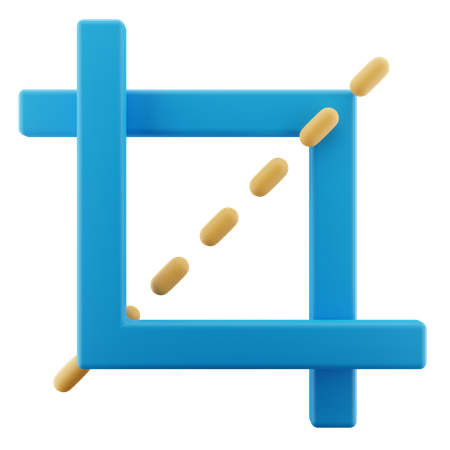 Crop Tool  3D Icon