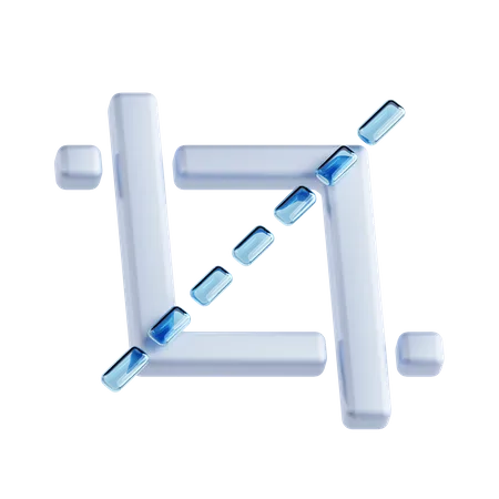 Crop Tool  3D Icon