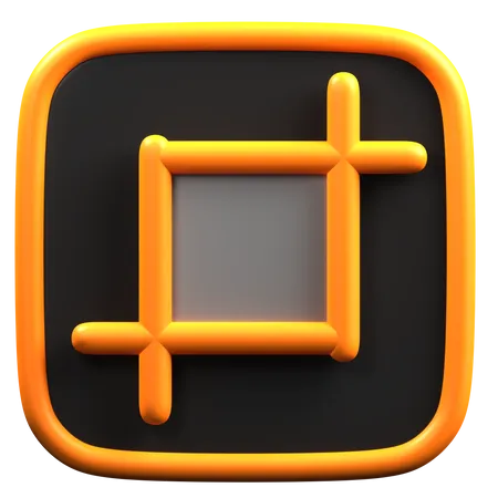 Crop Tool  3D Icon