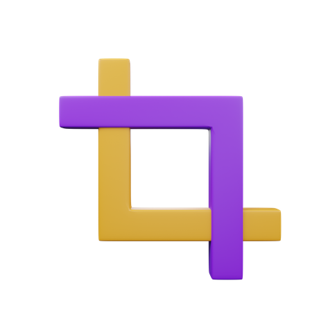 Crop Tool  3D Icon