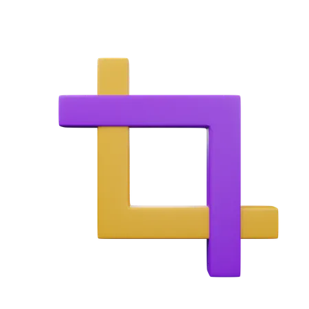 Crop Tool  3D Icon