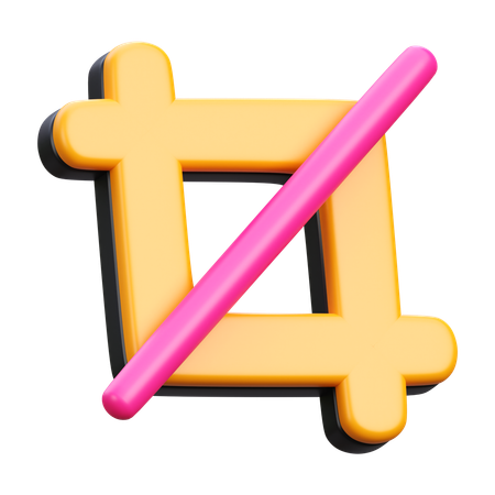 Crop Tool  3D Icon