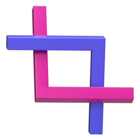 Crop Tool  3D Icon