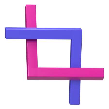 Crop Tool  3D Icon