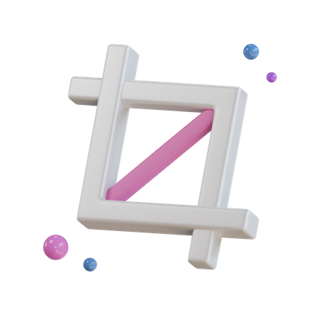 Crop Tool 3D Icon