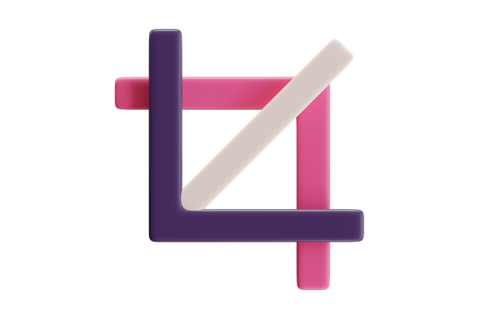 Crop Tool Box  3D Icon