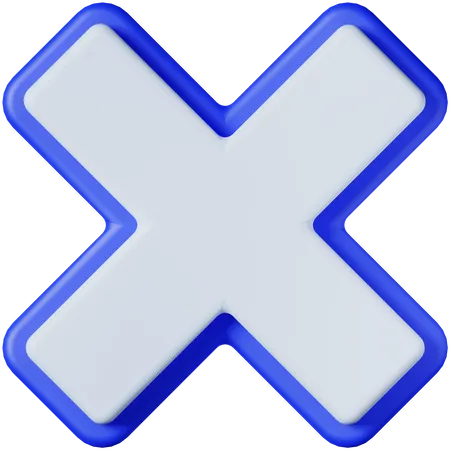 Cross Sign 3 D Icon 3D Icon