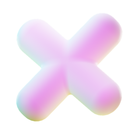Cross Abstract Shape  3D Icon