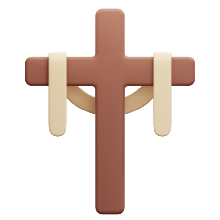 Cross And Shawl  3D Icon