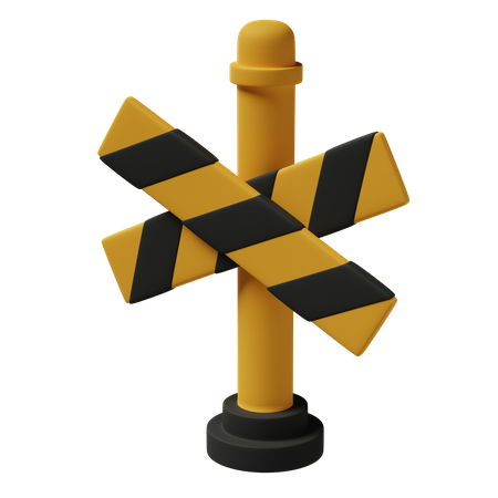 Cross Barrier  3D Icon