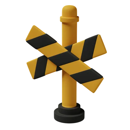 Cross Barrier  3D Icon