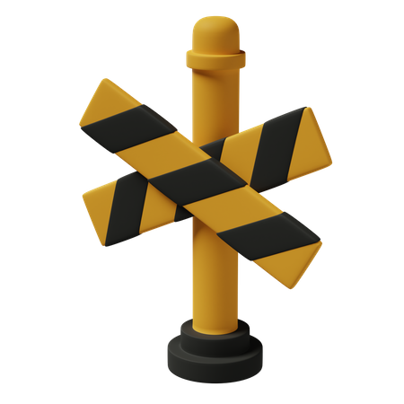 Cross Barrier 3D Icon
