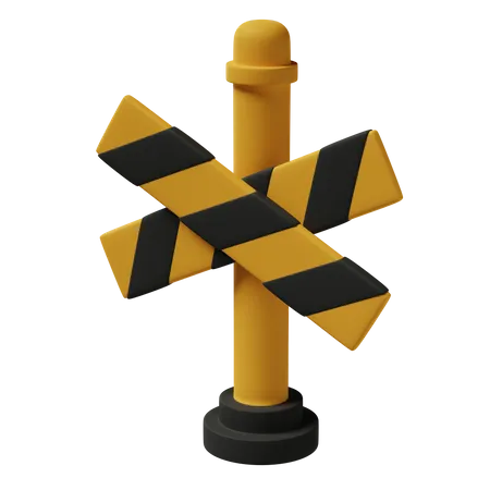 Cross Barrier 3D Icon