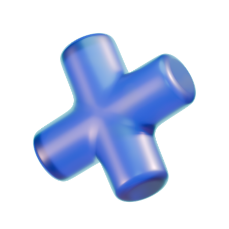 Cross Block  3D Icon