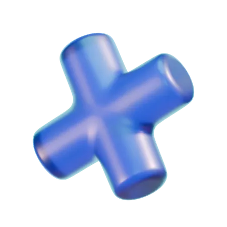 Cross Block  3D Icon